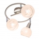 Globo 54341-3G LED prisadené stropné svietidlo Elliott 3x5W | E14 LED | 960lm | 3000K - matný nikel