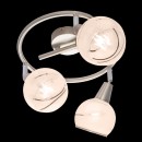 Globo 54341-3G LED prisadené stropné svietidlo Elliott 3x5W | E14 LED | 960lm | 3000K - matný nikel