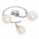Globo 54502-3 prisadené stropné svietidlo Daxos 3x40W | E14 - chróm