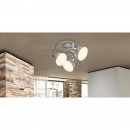 Globo 54640-3 prisadené stropné svietidlo Gerda 3x25W | E14 - nastaviteľné, sivá