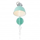 Globo 54641-1W nástenné svietidlo Roli 1x25W | E14 - káblový spínač, mentolová