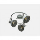Globo 54653-3 prisadené stropné svietidlo Fabian 3x25W | E14 - nastaviteľné, sivá
