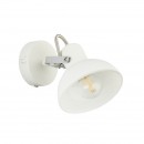 Globo 54657-1 nástenné svietidlo Amory 1x40W | E14 - vypínač na tele, chróm, biela