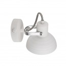 Globo 54657-1 nástenné svietidlo Amory 1x40W | E14 - vypínač na tele, chróm, biela