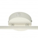 Globo 54657-2 nástenné svietidlo Amory 2x40W | E14 - nastaviteľné, vypínač na tele, chróm, biela
