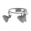 Globo 54658-3 prisadené stropné svietidlo Daisy 3x40W | E14 - nastaviteľné, sivá