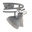 Globo 54658-3 prisadené stropné svietidlo Daisy 3x40W | E14 - nastaviteľné, sivá