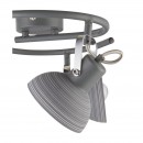 Globo 54658-3 prisadené stropné svietidlo Daisy 3x40W | E14 - nastaviteľné, sivá