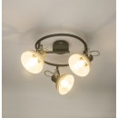 Globo 54658-3 prisadené stropné svietidlo Daisy 3x40W | E14 - nastaviteľné, sivá