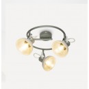 Globo 54658-3 prisadené stropné svietidlo Daisy 3x40W | E14 - nastaviteľné, sivá