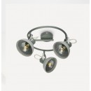 Globo 54658-3 prisadené stropné svietidlo Daisy 3x40W | E14 - nastaviteľné, sivá