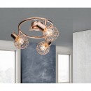 Globo 54805-3 prisadené stropné svietidlo Xara 3x40W | E14 - medený