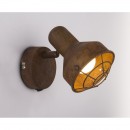 Globo 54810-1 nástenné svietidlo Tycho 1x15W | E14 LED - vypínač na tele, hrdza