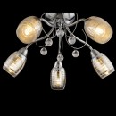 Globo 56688-5 prisadené stropné svietidlo Lilly I 5x40W | E14 - chróm, priehľadná