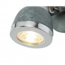 Globo 57000-1 nástenné svietidlo Sabinyo 1x50W | GU10 - vypínač na tele, kameň, chróm