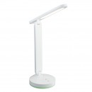 Globo 58346 LED stolové svietidlo Gendry 1x4W | 18-153lm | 6000K | RGB - menič farieb, dotykový stmievač, dotykový vypínač, adaptér, USB, biela