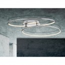 Globo 67823-40D LED prisadené stropné svietidlo Wave 1x8W | 670lm | 4000K - chróm, priehľadný krištáľ