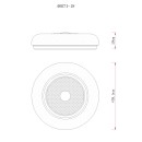 Globo 48071-18 LED prisadené stropné svietidlo GRAHAM  | 24W integrovaný LED zdroj | 2038lm | 2700/4000/6000K