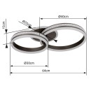 Globo 67314-50 LED prisadené stropné svietidlo GROUNI  | 50W integrovaný LED zdroj | 2600lm | 2700-6000K