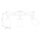 Globo 15465-3 prisadený luster Hadera 3x15W | E27