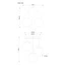 Globo 47441-3S LED prisadené stropné svietidlo HARMON  E14