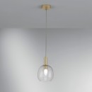 Luce Ambiente Design I-BRANDY-S1 závesné stropné svietidlo BRANDY | 1×60W E14 | zlatá