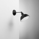 Luce Ambiente Design I-CHARLESTON-AP nástenné svietidlo CHARLESTON | 1×60W E27 | čierna