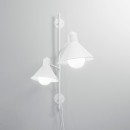 Luce Ambiente Design I-DUETTO-AP2-BCO nástenné svietidlo DUETTO | 2×60W E27 | vypínač | biela