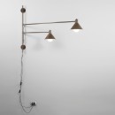 Luce Ambiente Design I-DUETTO-AP2-BRO nástenné svietidlo DUETTO | 2×60W E27 | vypínač