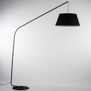 Luce Ambiente Design I-ENJOY-PT-NER stojacia lampa ENJOY | 1×60W E27 | vypínač | čierna