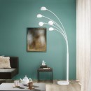 Luce Ambiente Design I-ERACLE-PT BCO stojacia lampa ERACLE | 5×60W E14 | vypínač | biela
