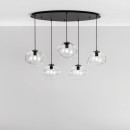 Luce Ambiente Design I-GALAXY-S5 závesné stropné svietidlo GALAXY | 5×60W E27 | čierna