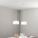 Luce Ambiente Design I-GIBUS-S30 BCO závesné stropné svietidlo GIBUS | 1×60W E27 | na lanku | biela