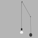 Luce Ambiente Design I-HABITAT-PL1 NER závesné stropné svietidlo HABITAT | 1×60W E27 | čierna