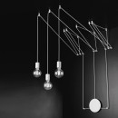 Luce Ambiente Design I-HABITAT-PL3 BCO závesné stropné svietidlo HABITAT | 3×60W E27 | biela