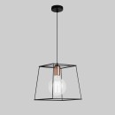 Luce Ambiente Design I-HARLEM-L-S1 závesné stropné svietidlo HARLEM | 1×60W E27 | čierna
