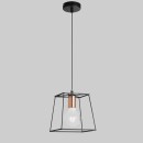 Luce Ambiente Design I-HARLEM-M-S1 závesné stropné svietidlo HARLEM | 1×60W E27 | čierna