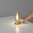 Luce Ambiente Design I-MAGIC-L-ORO stolná lampička MAGIC | 1×60W E27 | vypínač | zlatá