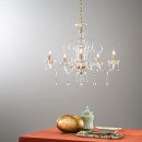 Luce Ambiente Design I-MONALISA/5 závesné stropné svietidlo MONALISA | 5×60W E14 | zlatá