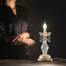 Luce Ambiente Design I-MONALISA/L1 stolná lampička MONALISA E14 | vypínač | zlatá