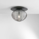 Luce Ambiente Design I-RIPPLE-PL35-NER prisadené stropné svietidlo RIPPLE | 1×60W E27 | čierna