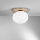 Luce Ambiente Design I-RIPPLE-PL35-ORO prisadené stropné svietidlo RIPPLE | 1×60W E27 | zlatá