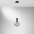 Luce Ambiente Design I-RIPPLE-S18-NER závesné stropné svietidlo RIPPLE | 1×60W E27 | čierna