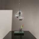 Luce Ambiente Design I-RIPPLE-S3-NER závesné stropné svietidlo RIPPLE | 3×60W E27 | čierna