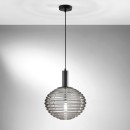 Luce Ambiente Design I-RIPPLE-S32-NER závesné stropné svietidlo RIPPLE | 1×60W E27 | čierna