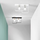 Luce Ambiente Design I-SMITH-PL2-BCO prisadené stropné svietidlo SMITH | 2×60W E27 | biela