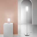 Luce Ambiente Design I-SQUARE/PT stojacia lampa SQUARE | 1×60W E27 | vypínač | biela
