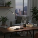 Ideal lux I291093 LED stolná lampička DIESIS | 6,5W integrovaný LED zdroj | 600lm | 3000K