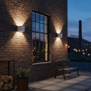 Ideal lux I313436 LED vonkajšie nástenné svietidlo ATOM | 12W integrovaný LED zdroj | 1050lm | 3000K