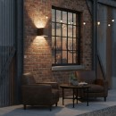 Ideal lux I313443 LED vonkajšie nástenné svietidlo ATOM | 12W integrovaný LED zdroj | 1050lm | 3000K